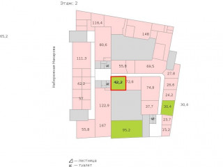 Фотография Аренда офиса, 42 м² , набережная Макарова 32  №2