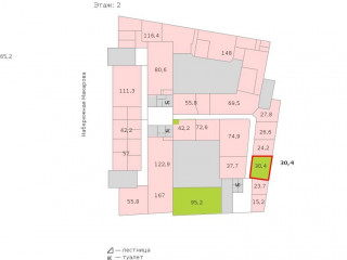 Фотография Аренда офиса, 30 м² , набережная Макарова 32  №2