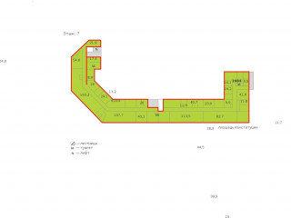 Фотография Аренда офиса, 1684 м² , площадь Конституции 2  №2