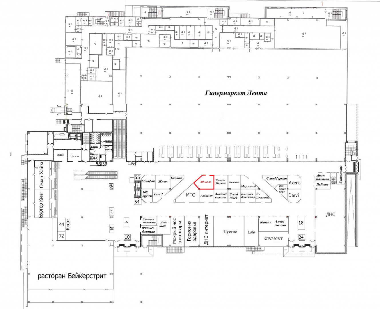 Аренда магазина, 40 м² Красноярск улица Дмитрия Мартынова 12 - объект  №3526258 на КОММЕРЧЕСКАЯ.RU