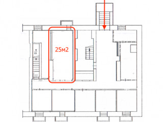 Фотография Аренда помещения свободного назначения, 25 м² , Грибоедова ул 25  №1