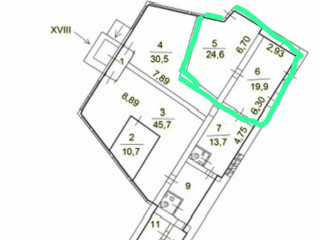 Фотография Аренда помещения свободного назначения, 45 м² , Волгоградский проспект 1с1  №6