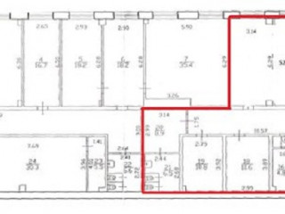 План помещения: Аренда офиса, 173 м² , Октябрьская набережная  , №1