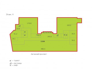 Фотография Аренда офиса, 1313 м² , Лиговский проспект 266В  №2