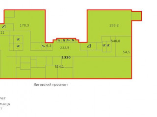 Фотография Аренда офиса, 1330 м² , Лиговский проспект 266В  №2