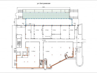 План помещения: Аренда магазина, 400 м² , Бестужевская улица 10 , №1