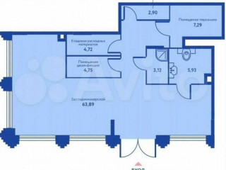 Фотография Аренда помещения свободного назначения, 93 м² , улица Годовикова 11к4  №3