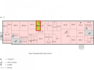 Фотография Аренда офиса, 19 м² , Светлановский проспект 2  №2