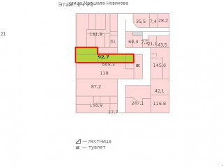 Фотография Аренда офиса, 93 м² , улица Маршала Новикова 28Е  №2