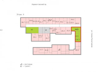 Фотография Аренда офиса, 35 м² , Лермонтовский проспект 7А  №2