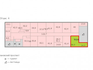 Фотография Аренда офиса, 54 м² , Светлановский проспект 2  №2