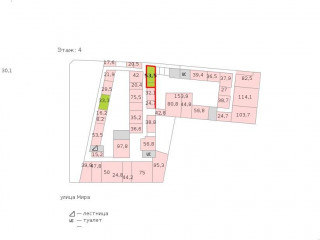 Фотография Аренда офиса, 54 м² , улица Мира 3  №2