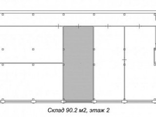 План помещения: Аренда склада, 554 м² , улица Швецова  , №1