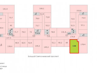 Фотография Аренда офиса, 138 м² , Большой Сампсониевский проспект 28к2  №2