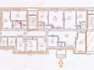 План помещения: Продажа помещения свободного назначения, 257 м² , улица Фрунзе 8 , №1