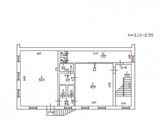 План помещения: Аренда офиса, 150 м² , Лиговский проспект 153 , №2